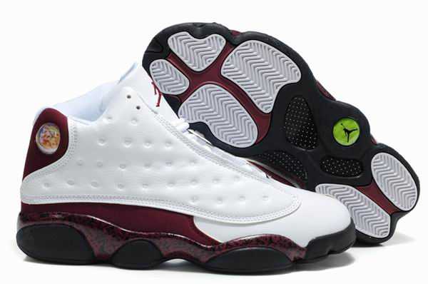 Air Jordan Retro 13 White Red Concurrence Des Prix Le Dernier Jordan Chaussures Nike